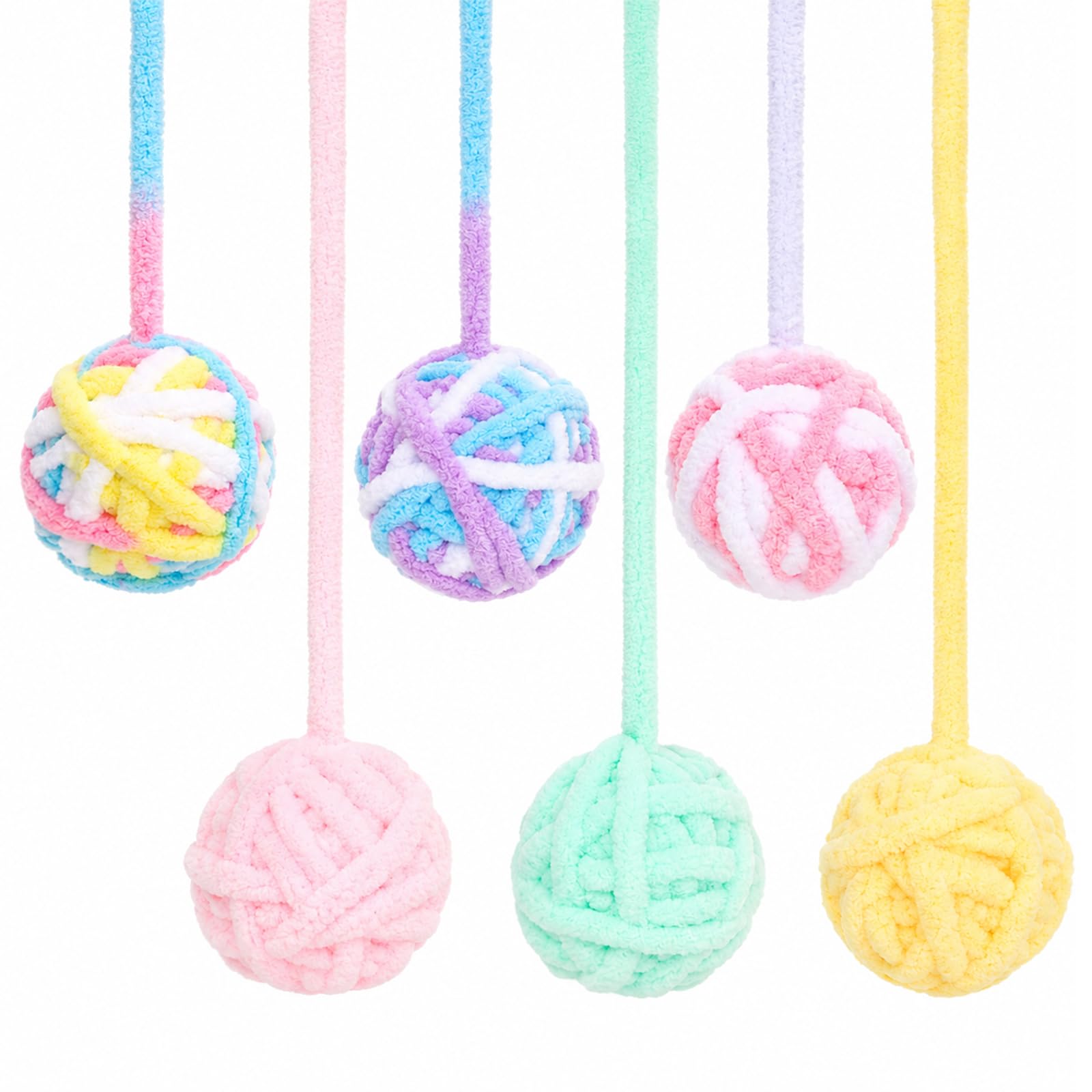 Catnip Toys - كرات ألعاب القطط من الخيوط الصوفية
