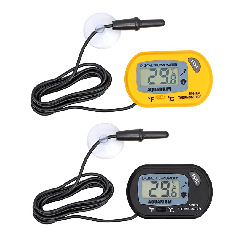 Pet Supplies Fish - مقياس حرارة رقمي LCD لحوض السمك،