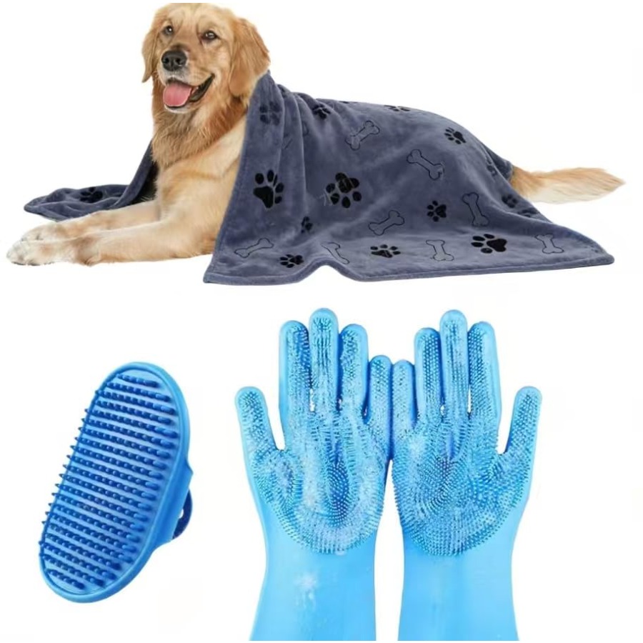 Pet X Supplies & Tack Grooming - 3 قطع من مستلزمات استحمام الكلاب،