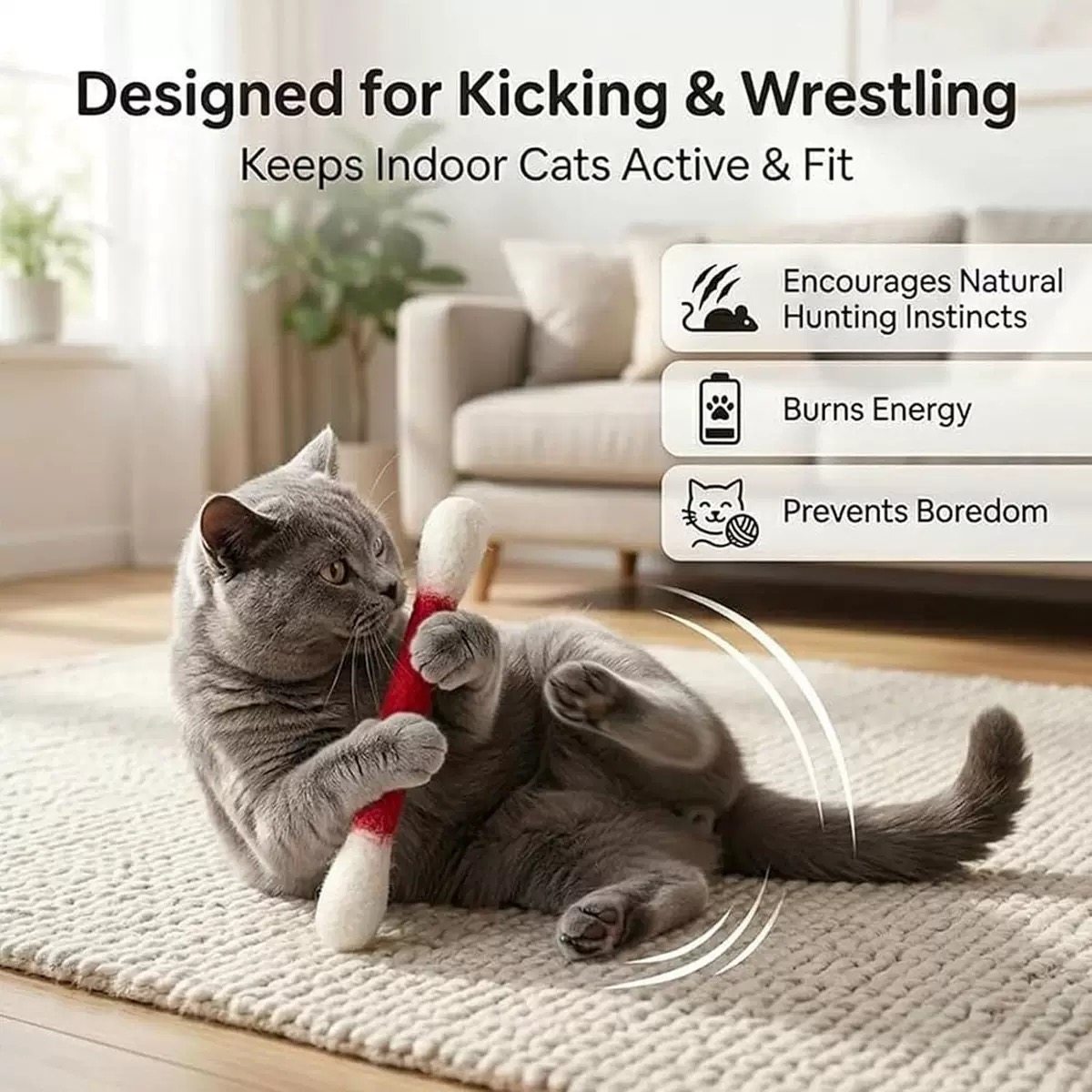 لعبة قطنية كبيرة مبتكرة على شك - مراجعة Catnip Toys وسعره