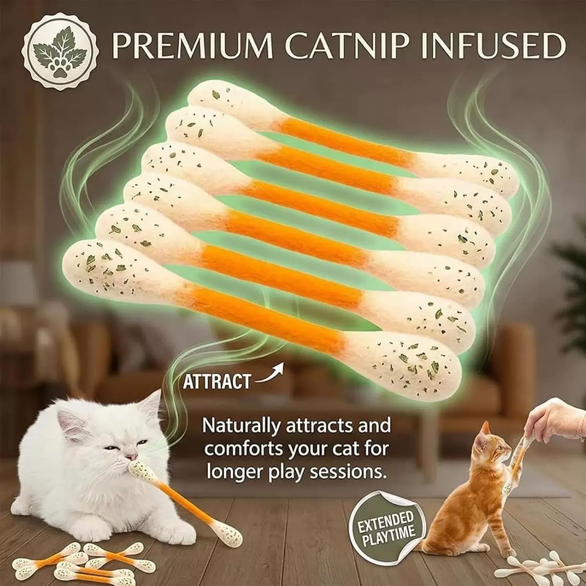 لعبة قطنية كبيرة مبتكرة على شك - مراجعة Catnip Toys وسعره