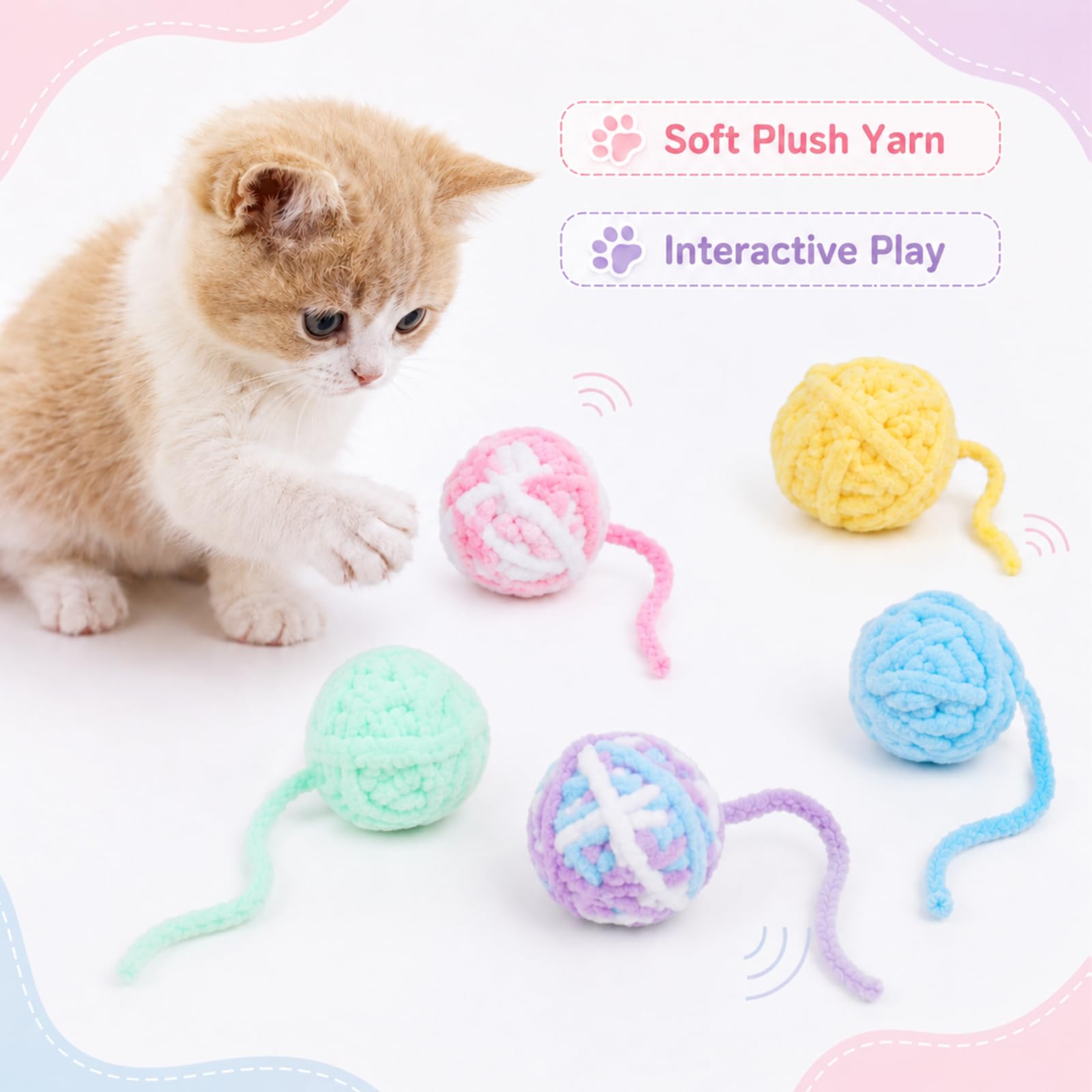 كرات ألعاب القطط من الخيوط الص - مراجعة Catnip Toys وسعره