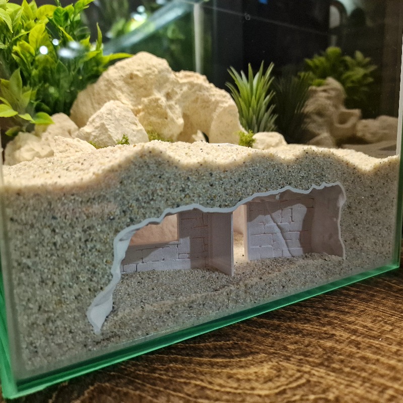 زينة حوض السمك على شكل بيت سري - مراجعة Pet Supplies Fish وسعره