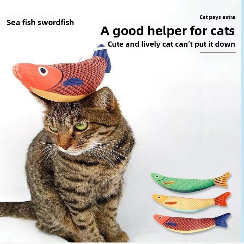 لعبة قطط جديدة: سمكة النعناع ا - مراجعة Catnip Toys وسعره