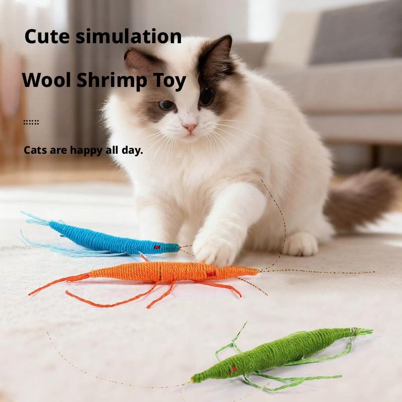 لعبة قطط الروبيان الصوف تحتوي  - مراجعة Catnip Toys وسعره