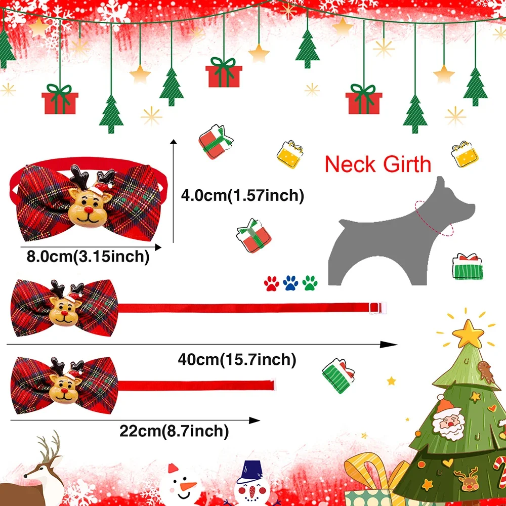 50/100 قطعة عيد الميلاد الكلب  - مراجعة Pet Supplies Coupon وسعره