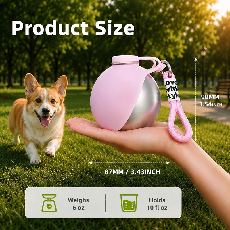 زجاجة ماء للكلاب من الفولاذ ال - مراجعة Pet Supplies Coupon وسعره