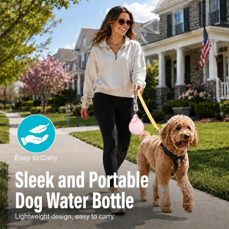 زجاجة ماء للكلاب من الفولاذ ال - مراجعة Pet Supplies Coupon وسعره