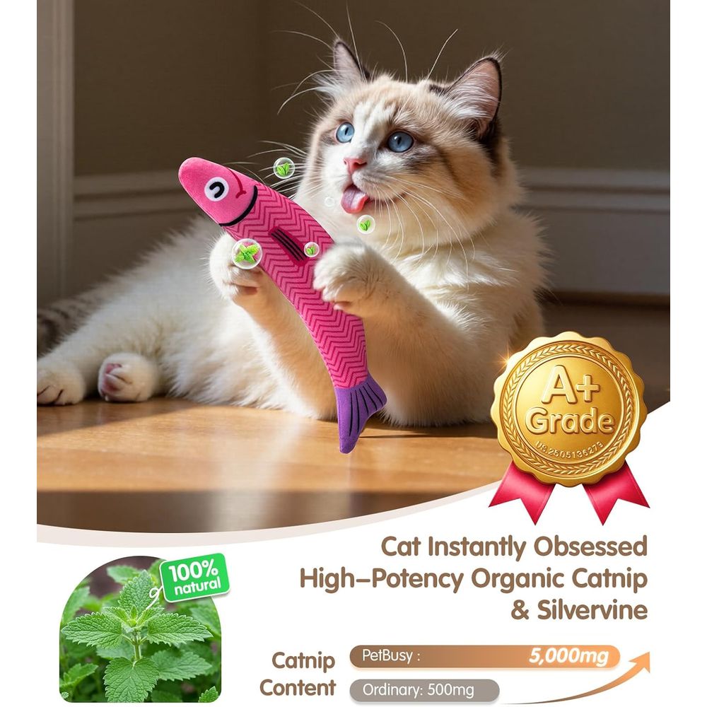 ألعاب القطط مع 5000 ملغ من الن - مراجعة Catnip Toys وسعره